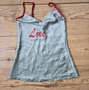 Coca-Cola Mint Green Satin Cami Tank XS